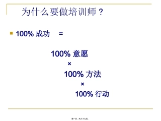 培训课件 讲师基础知识