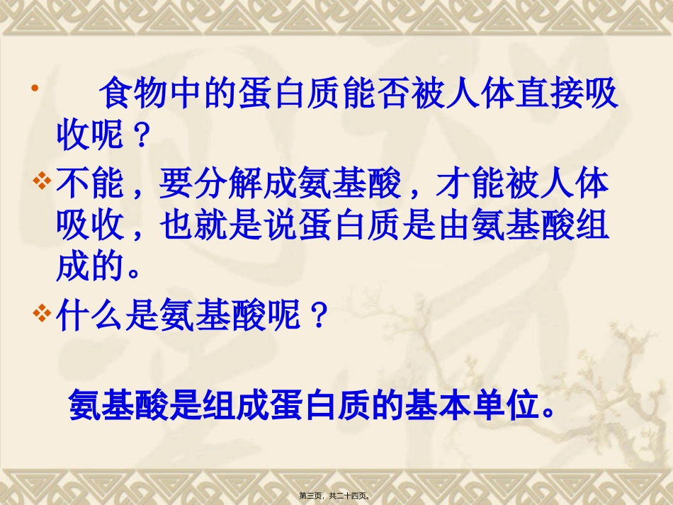 培训课件生命活动的主要承担者——蛋白质_第3页