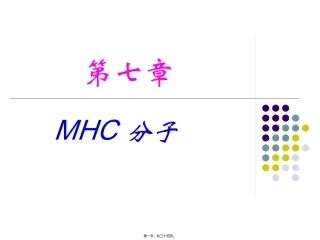 7-2-主要组织相容性复合体及其分子-免疫学