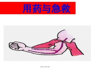 《用药急救》医学培训讲座课件