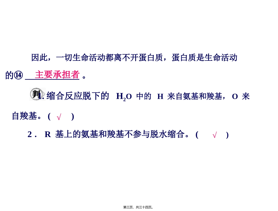 必修1-第2章-第2节-生命活动的主要承担者——蛋白质_第3页
