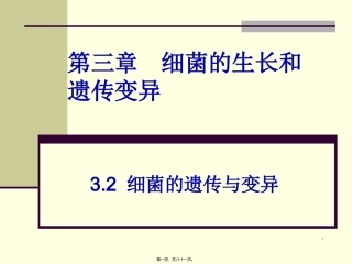7第三章细菌的生长和遗传变异-2