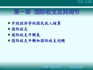 第2讲：国际收支与平衡