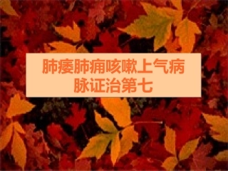 7肺痿肺痈咳嗽上气病第七