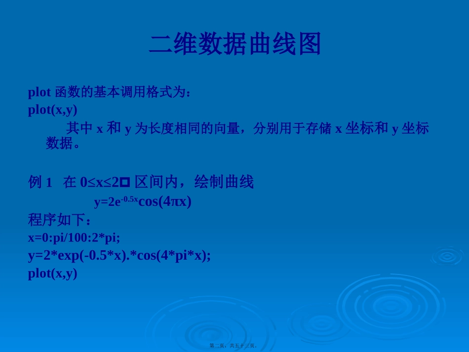 Matlab绘图教程(大量实例)讲述_第2页