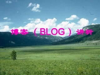 博客(BLOG)讲析