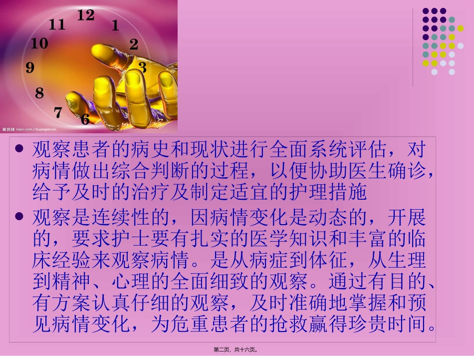 危重病人的病情观察 医学教学课件_第2页