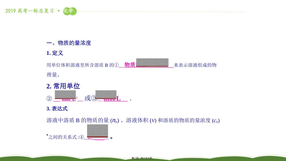 第2讲-物质的量浓度_第2页