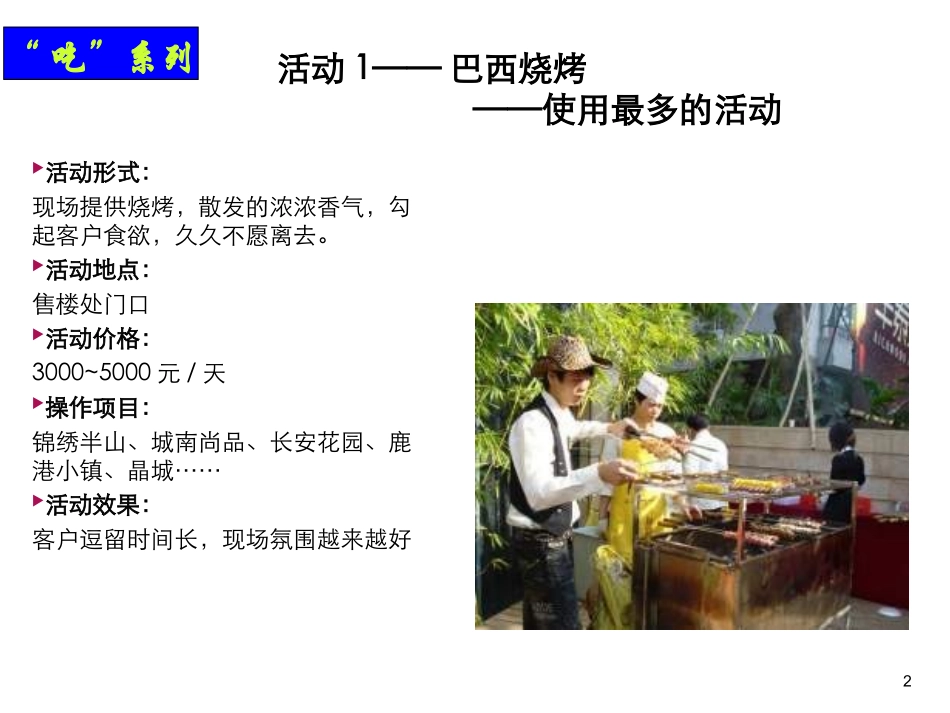 地产吃喝玩乐新颖暖场活动方案汇集_第2页