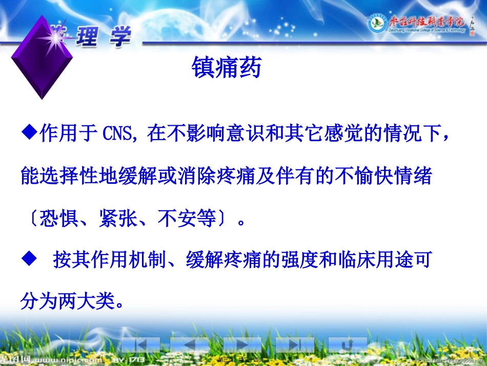 医理学课程常用镇痛药教学课件_第3页