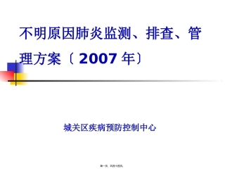 不明原因性肺炎幻灯片