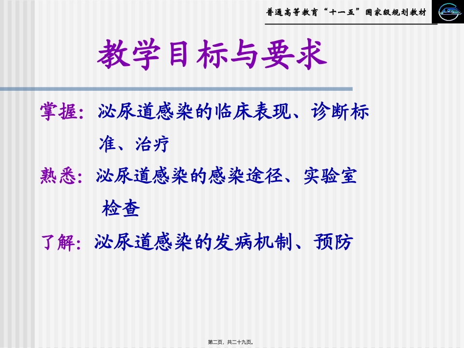 医学培训课件 第四节--泌尿道感染_第2页