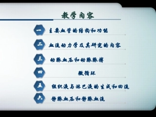 医学教学课件 第二节  血管生理