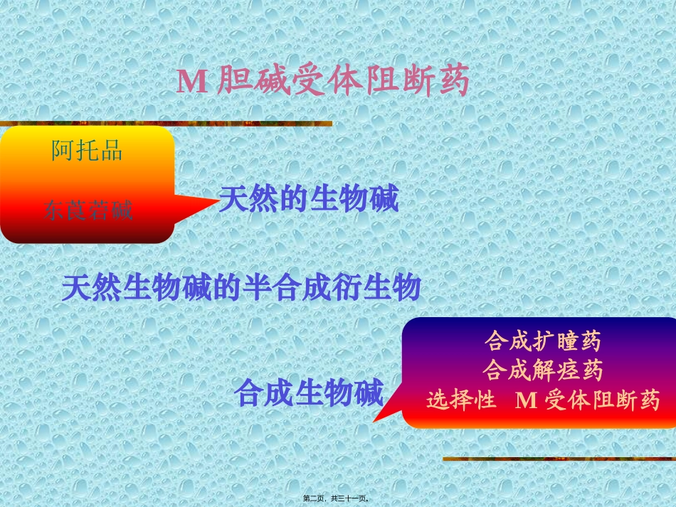 M胆碱受体阻断药(ZHT)_第2页