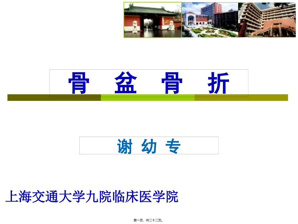 8、本科生教学-骨盆骨折_第1页