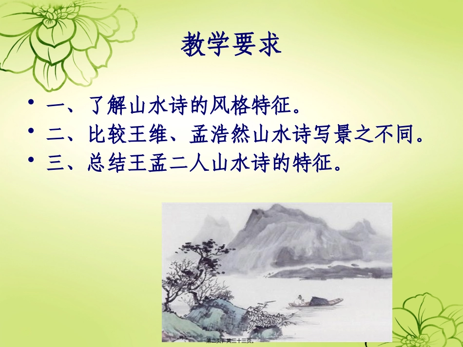 语文教学课件 第四讲-盛唐山水诗-王维-孟浩然汇总_第2页