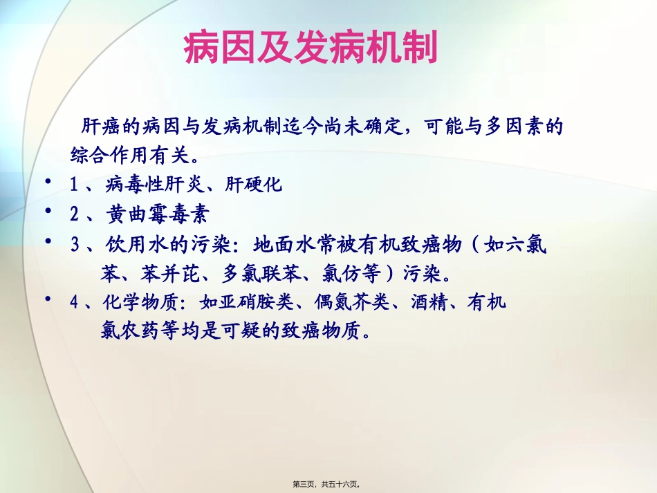 原发性肝癌 教学课件_第3页