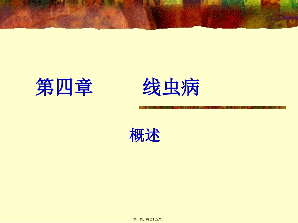医学教学课件 第一节蛔虫病_第1页