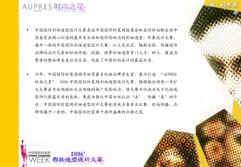 造型大赛活动及支持机构方案讲座课件_第3页