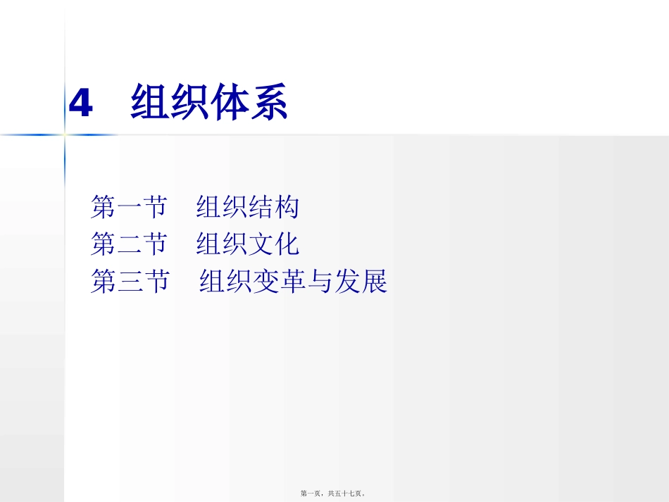组织体系以及文化 工商管理专业培训课件_第1页