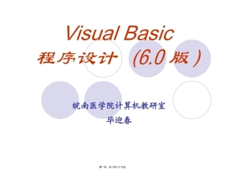 VB基础教程入门全篇精讲
