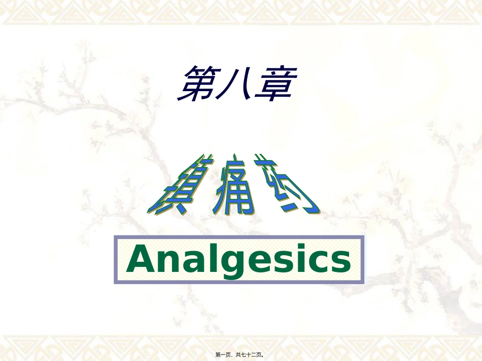 8.镇痛药汇总_第1页