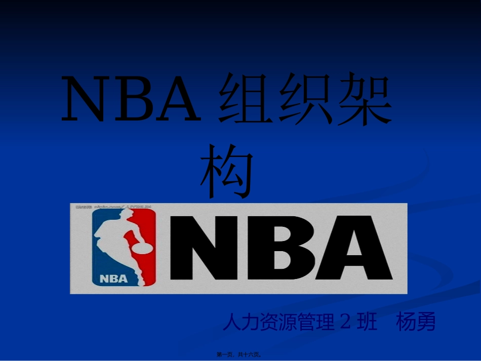 NBA组织架构_第1页