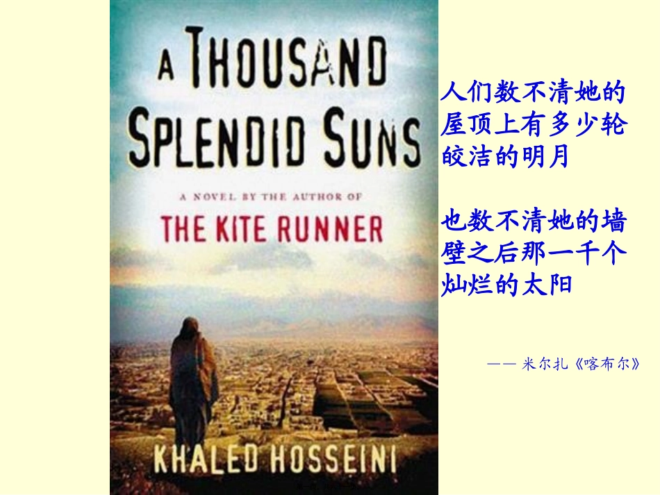 灿烂千阳讲稿-A-thousand-splendid-suns_第1页