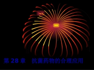 new-28章抗菌药---文本资料