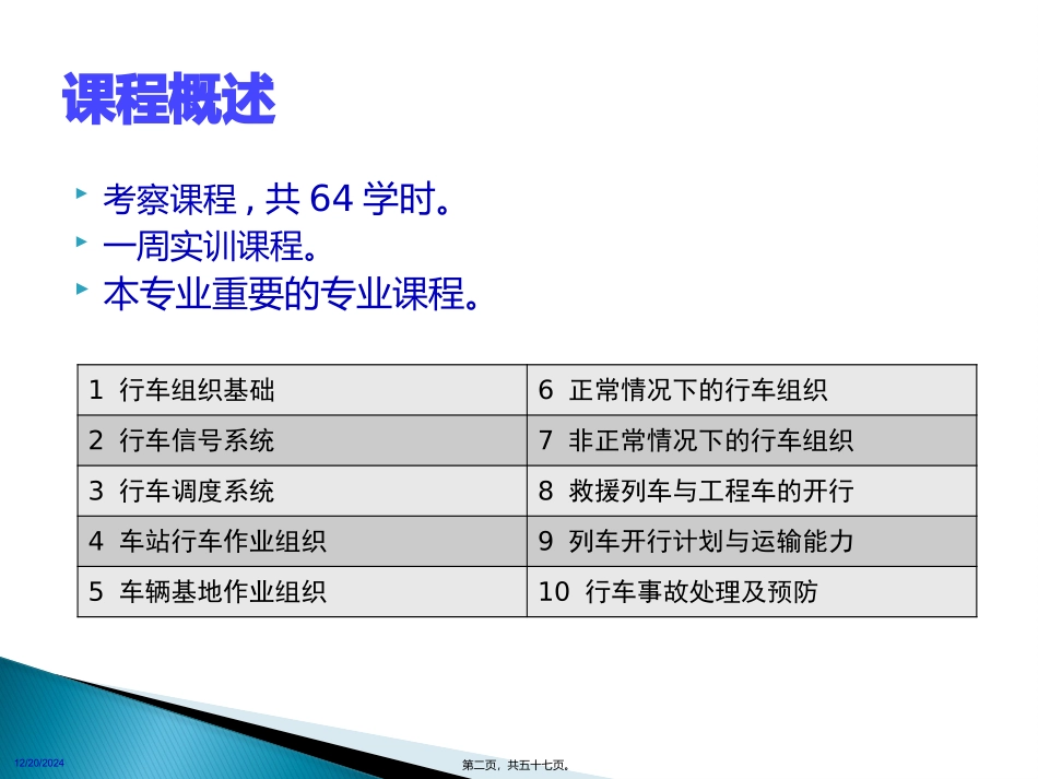 运输管理系  行车组织概述 教学课件_第2页