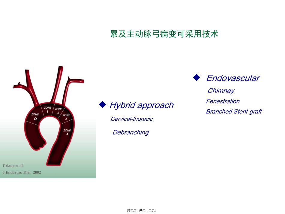 主动脉弓复杂病变--HybridChmneyorelse 医学教学课件_第2页