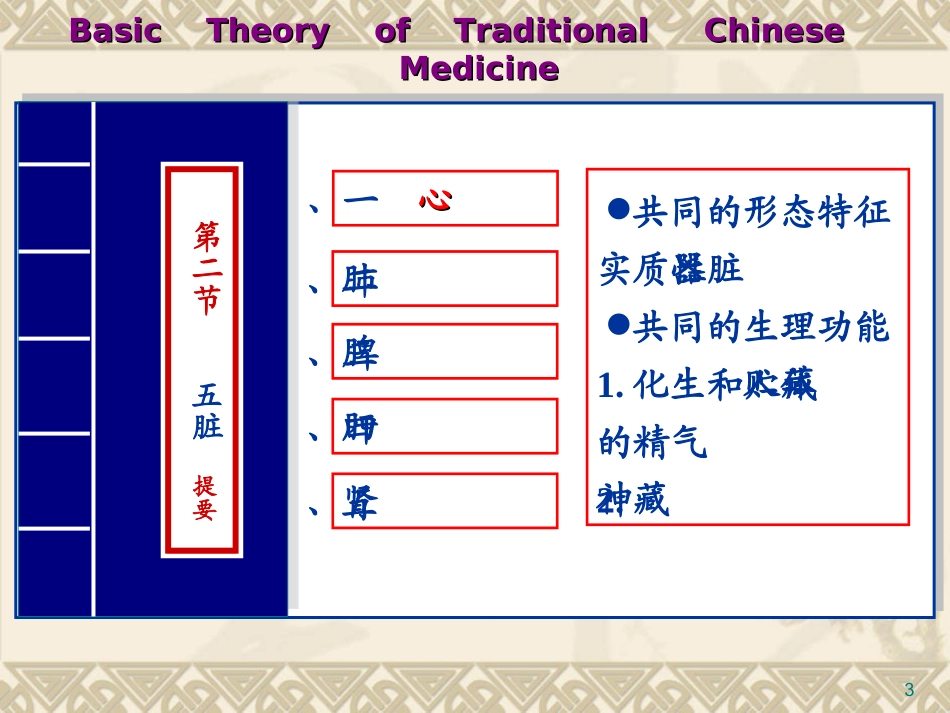 中医基础理论 藏象学说-心 培训讲座课件_第3页