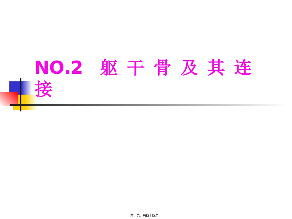 NO.2躯干骨及其连接_第1页