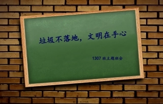 13(7)垃圾不落地主题班会