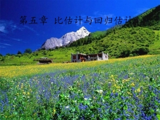 抽样调查——比估计