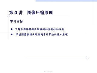 第4讲图像压缩原理素材