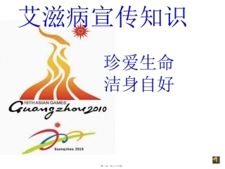 艾滋病宣传知识PPT讲义