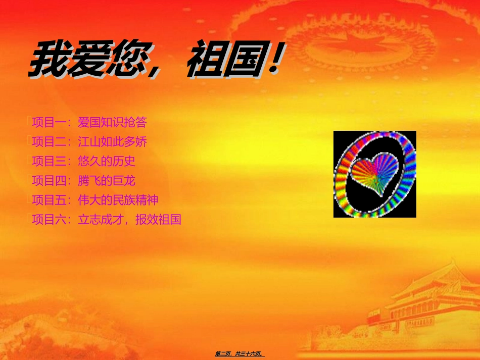 爱国主义主题班会ppt_第2页