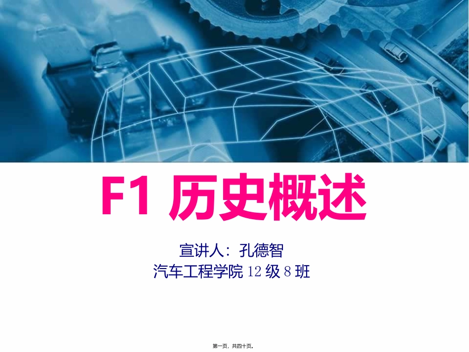F1比赛概述_第1页