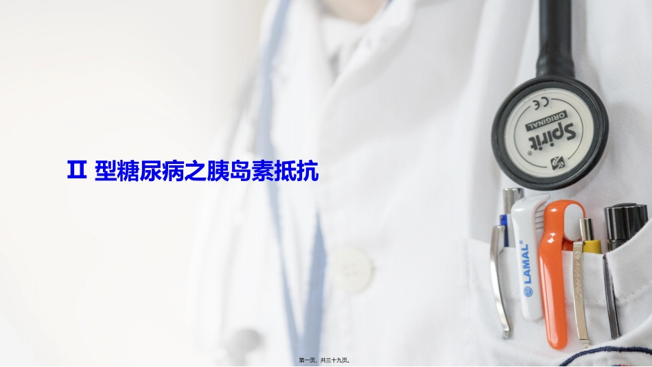 Ⅱ型糖尿病之胰岛素抵抗(最终)_第1页