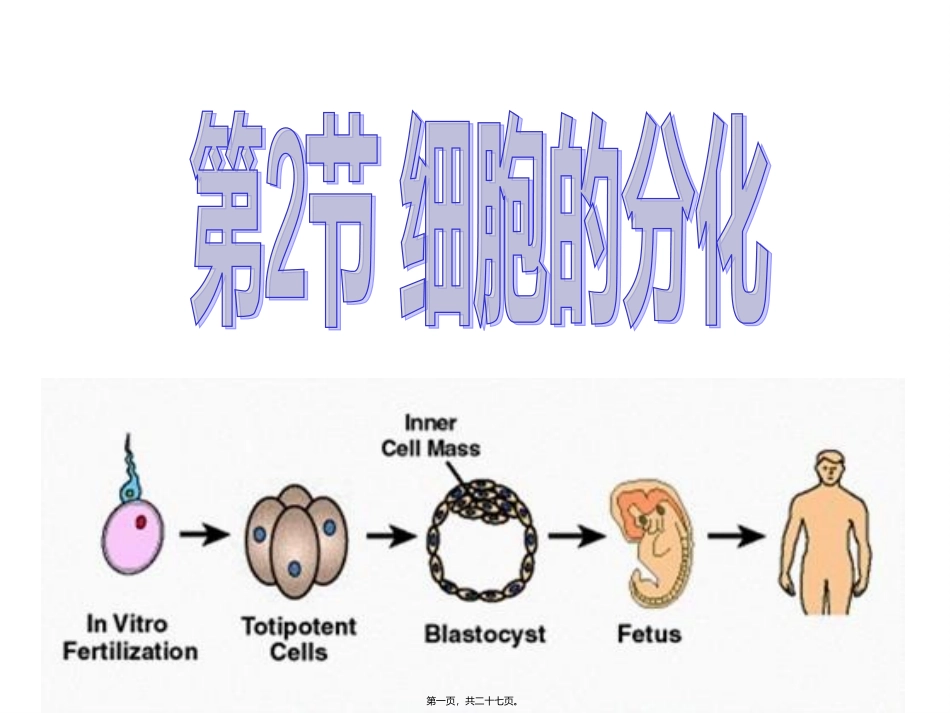 A.细胞分化是遗传物质改变的结果B._第1页