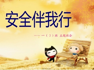 安全伴我行主题班会ppt