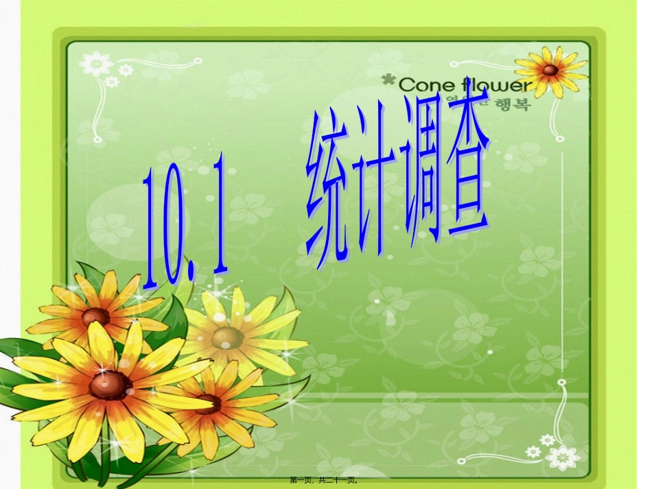 10.1统计调查(一)_第1页