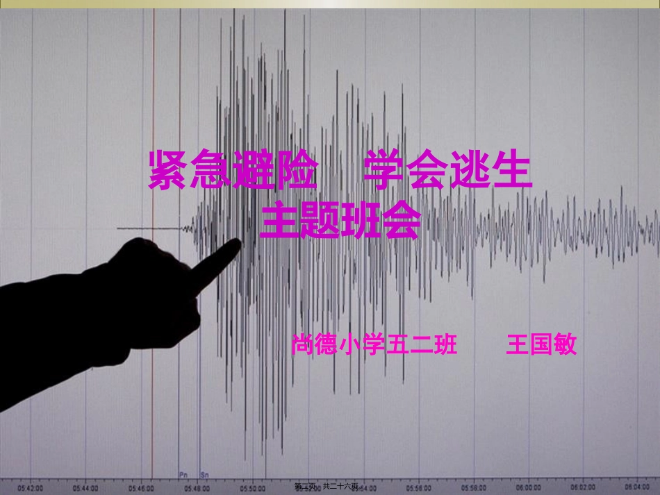 安全避险知识主题班会_第2页