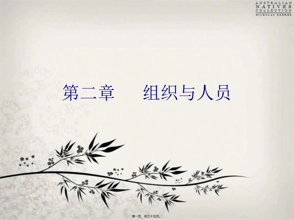 GMP第二章-组织与人员_第1页