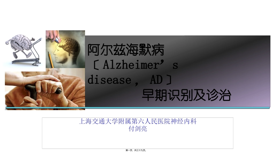 AD早期识别及诊治_第1页