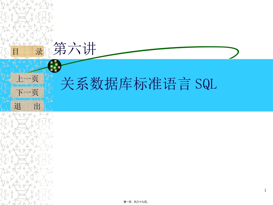 第6讲-关系数据库标准语言SQL_第1页