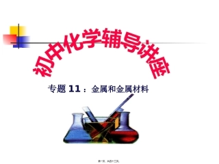 11金属和金属材料讲座教程