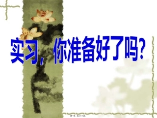 0915“实习-你准备好了吗”主题班会