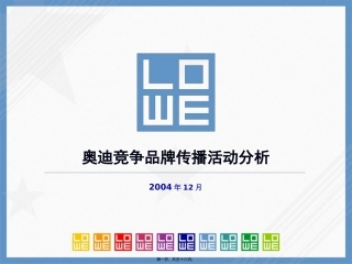 奥迪竞争品牌传播活动分析